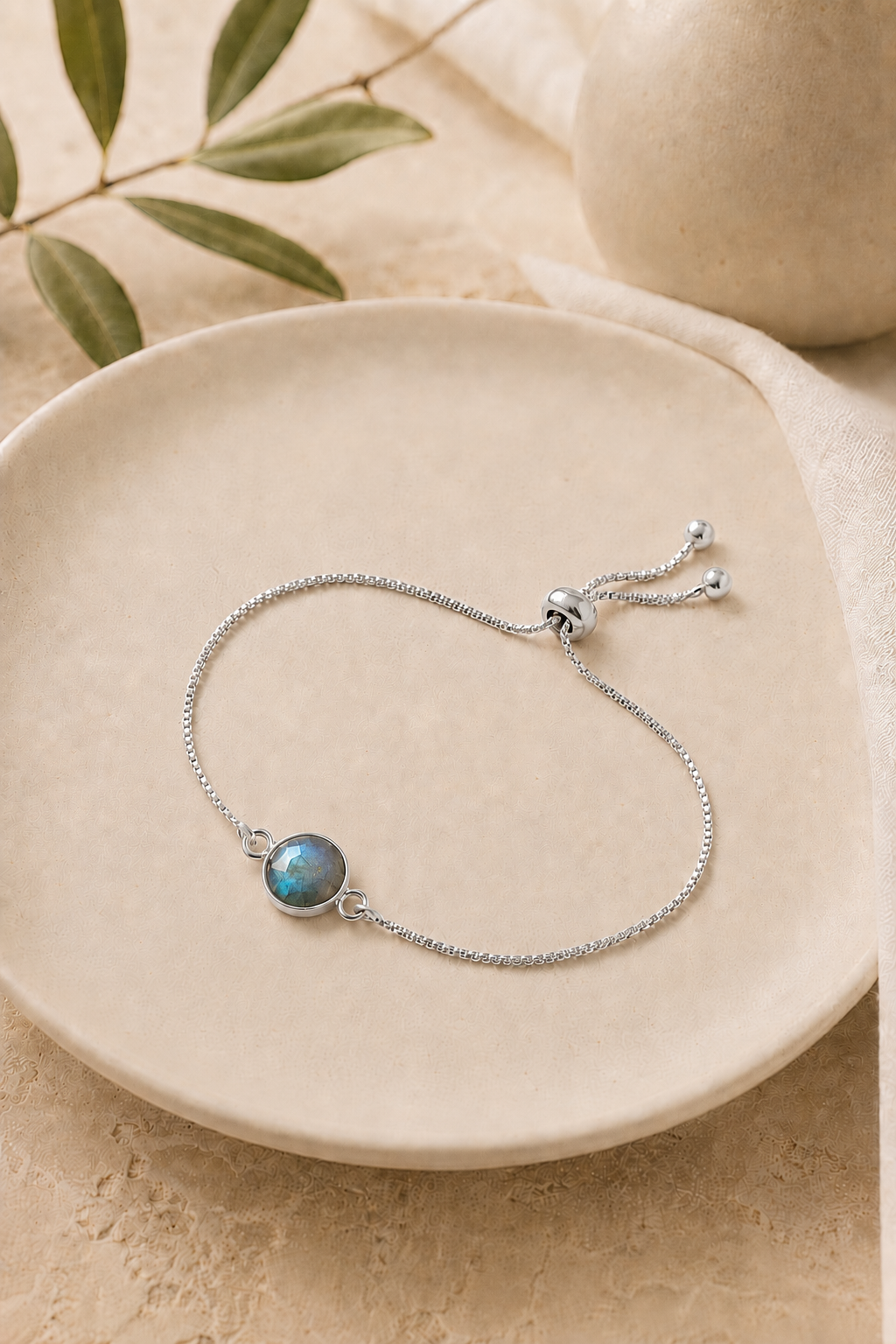 Adjustable Gemstone Bracelet