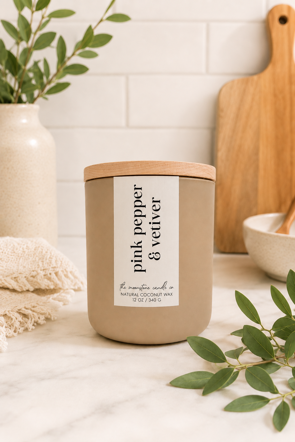 Coconut Wax Wooden Wick Candle