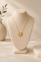 Gold Starburst Necklace by Satya Jewelry