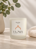 Coconut Wax Glass Candle by Uloma Studio