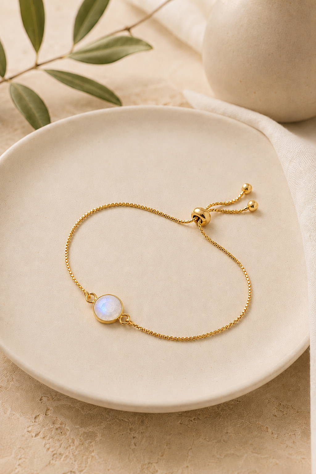 Adjustable Gemstone Bracelet