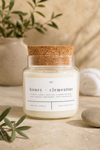 Cork Top Glass Candle