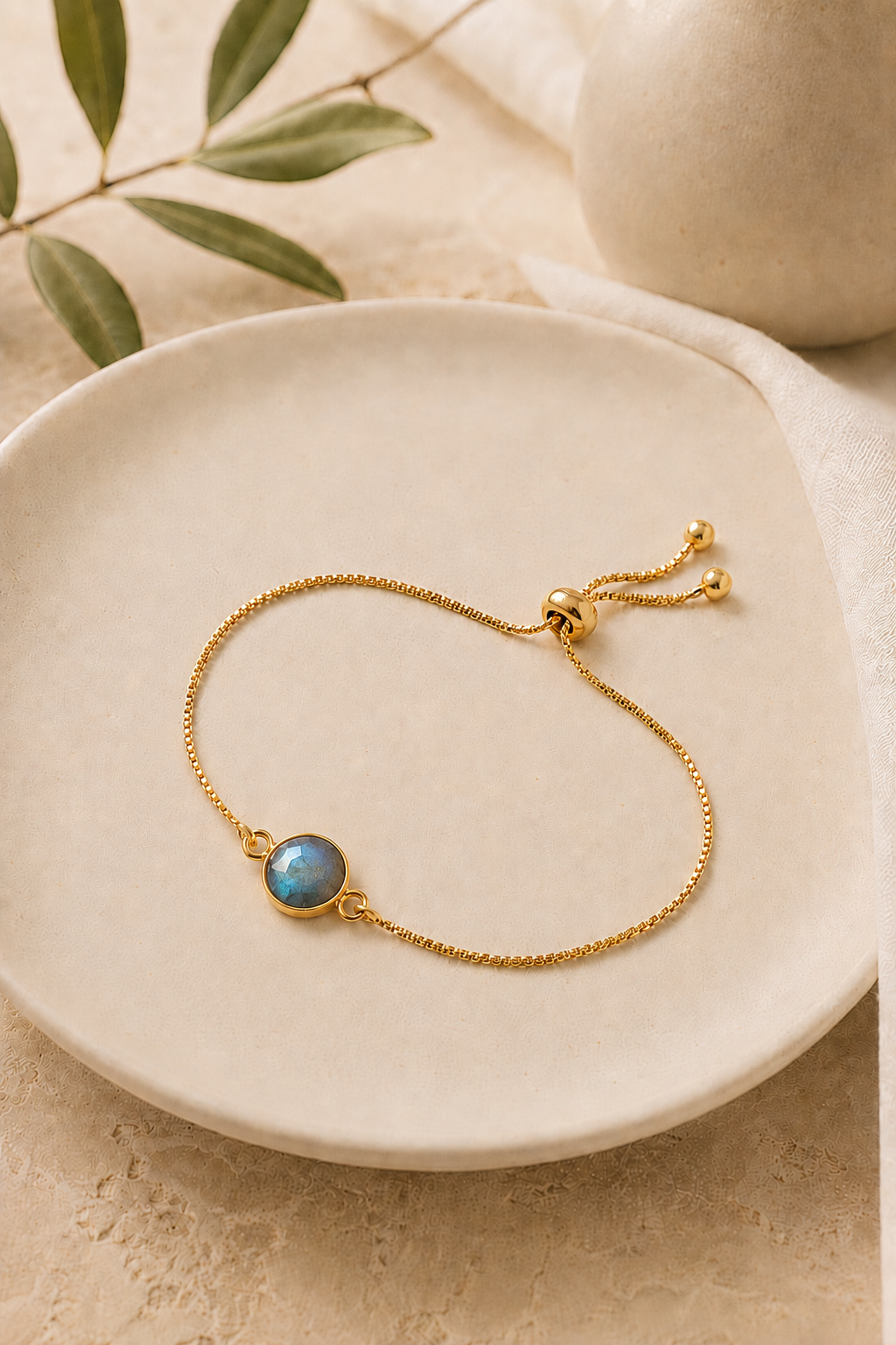 Adjustable Gemstone Bracelet