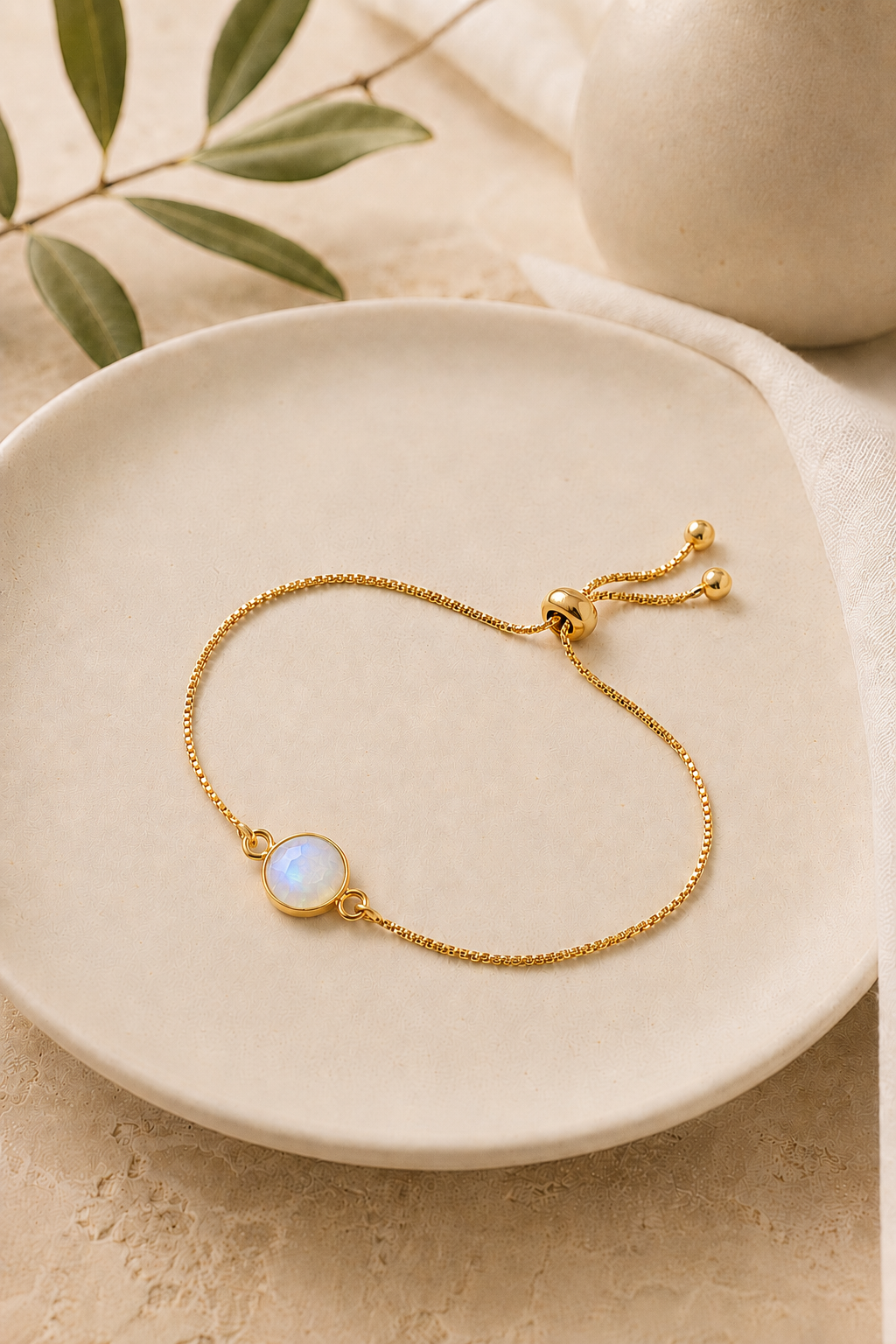 Adjustable Gemstone Bracelet