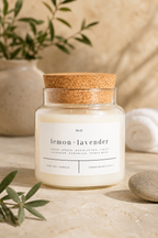 Cork Top Glass Candle
