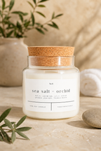 Cork Top Glass Candle