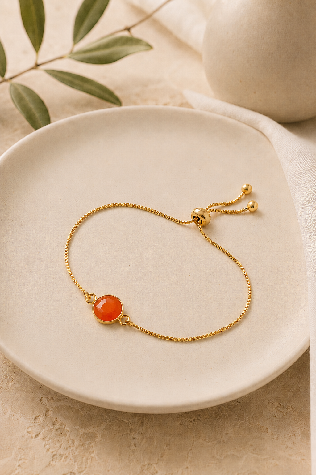Adjustable Gemstone Bracelet