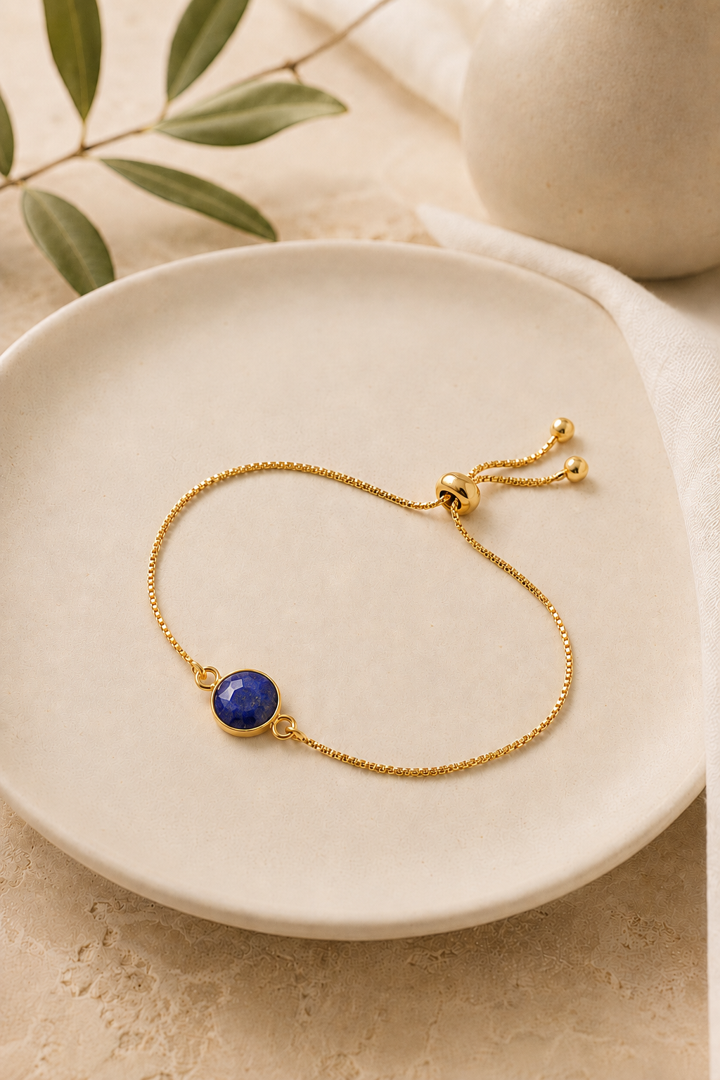 Adjustable Gemstone Bracelet