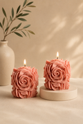 Rose Flower Candle