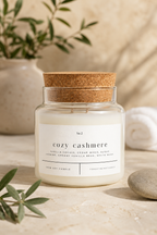 Cork Top Glass Candle