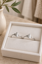 Waterproof Heart Stack Ring by Mesa Blue | Stainless Steel