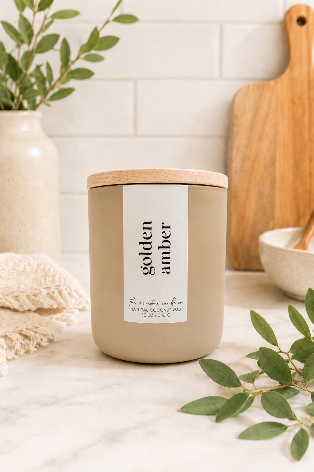 Coconut Wax Wooden Wick Candle