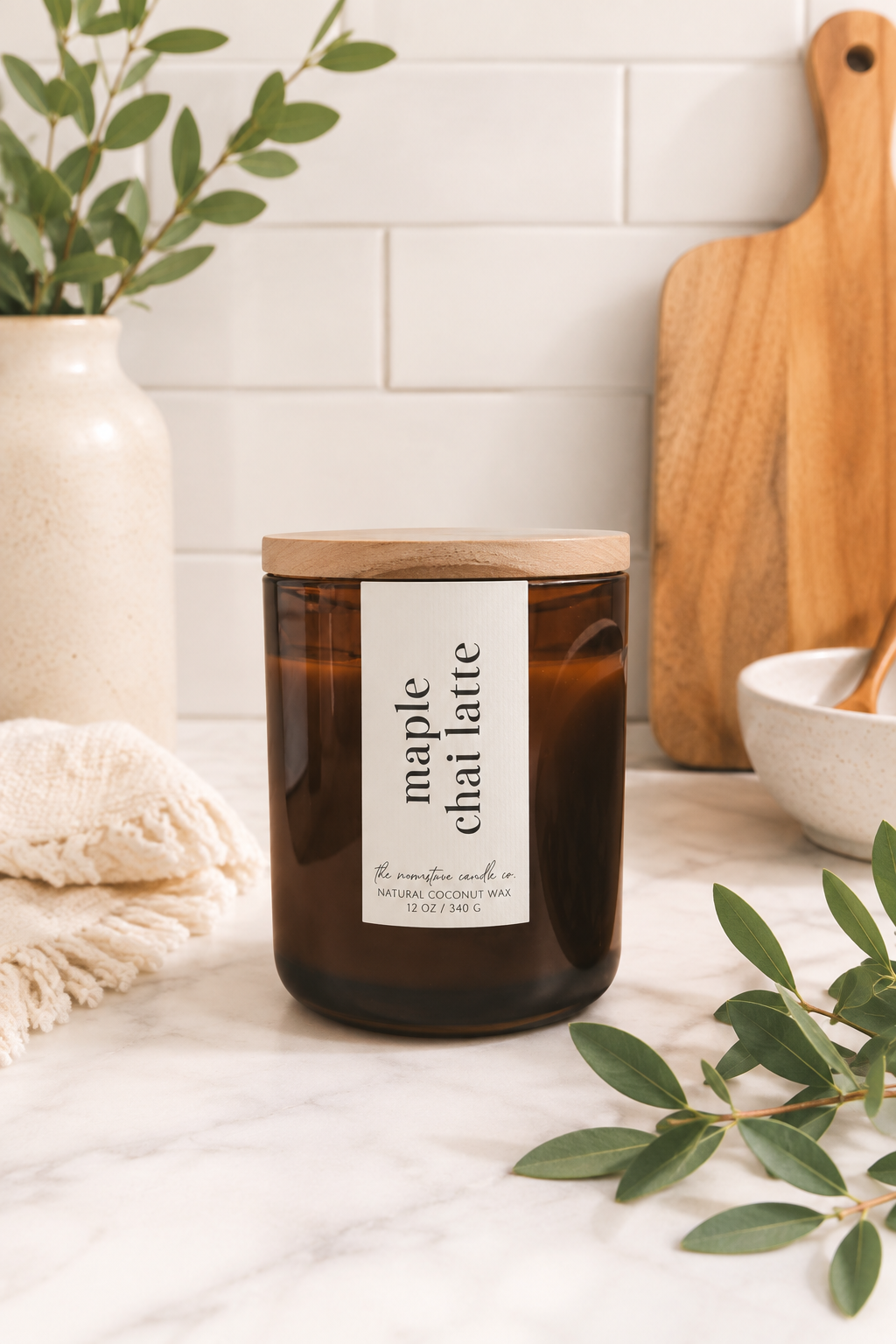Coconut Wax Wooden Wick Candle