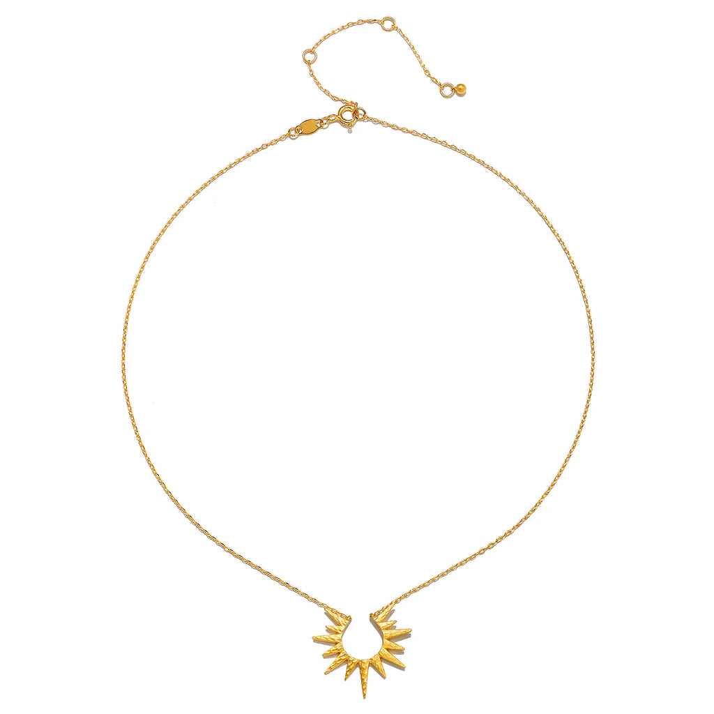 Gold Starburst Necklace by Satya Jewelry
