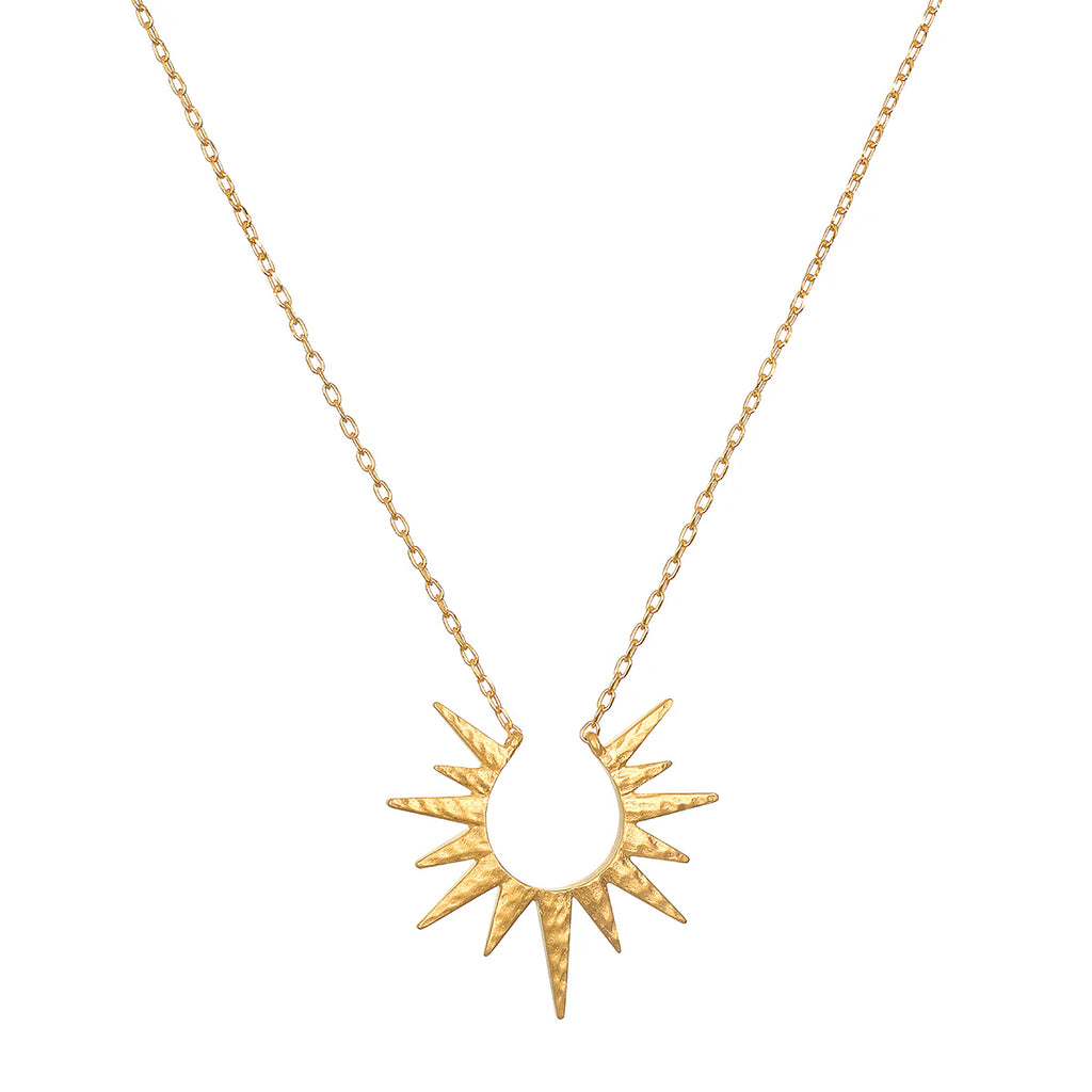 Gold Starburst Necklace by Satya Jewelry