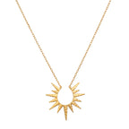 Gold Starburst Necklace by Satya Jewelry
