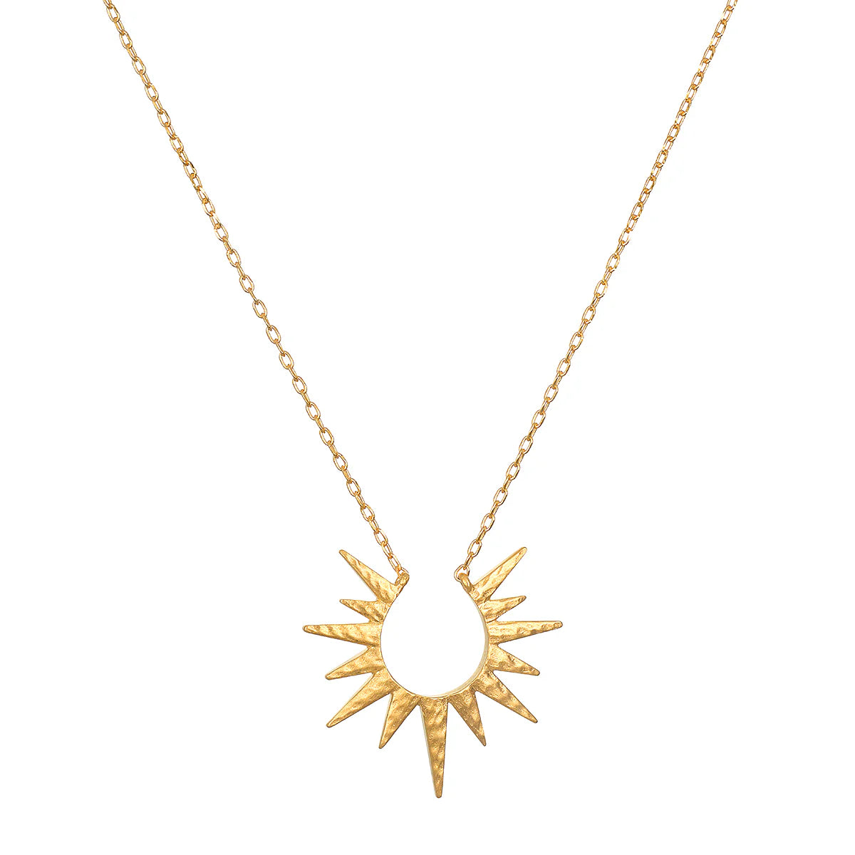 Gold Starburst Necklace by Satya Jewelry