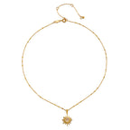 Moonstone Starburst Necklace by Satya Jewelry