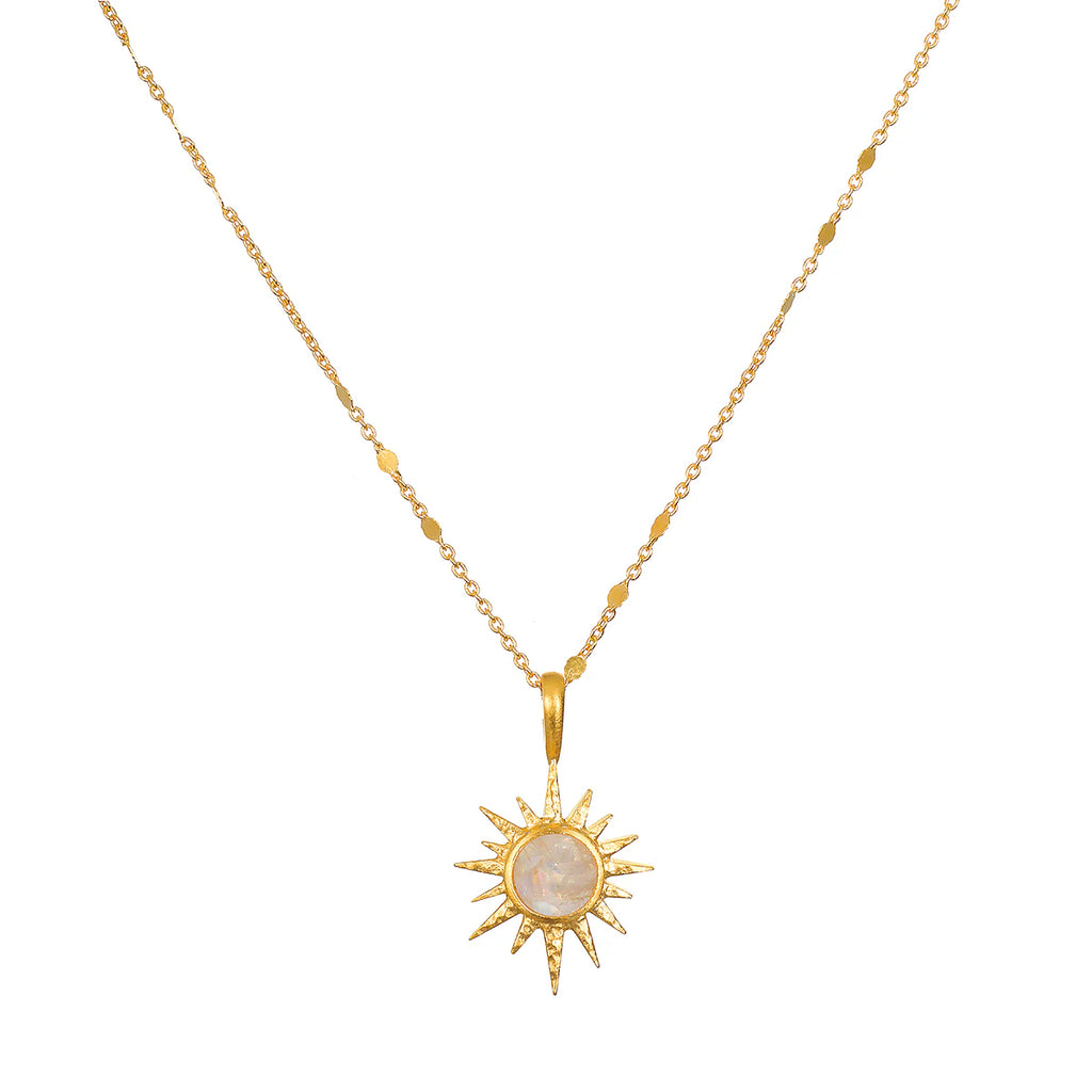 Moonstone Starburst Necklace by Satya Jewelry