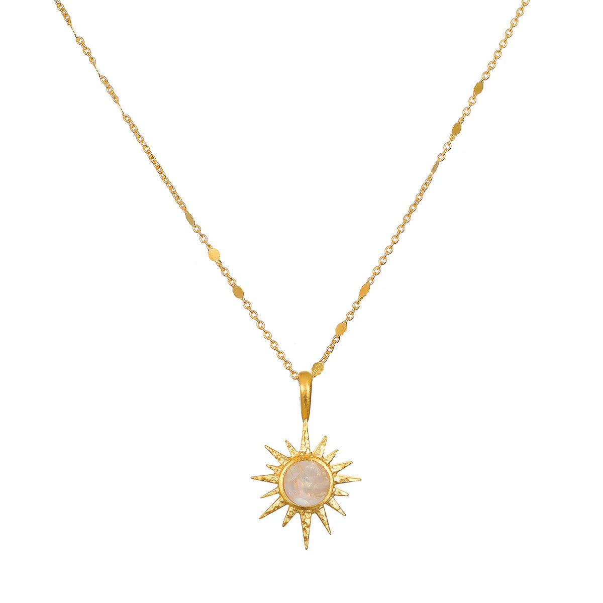 Moonstone Starburst Necklace by Satya Jewelry